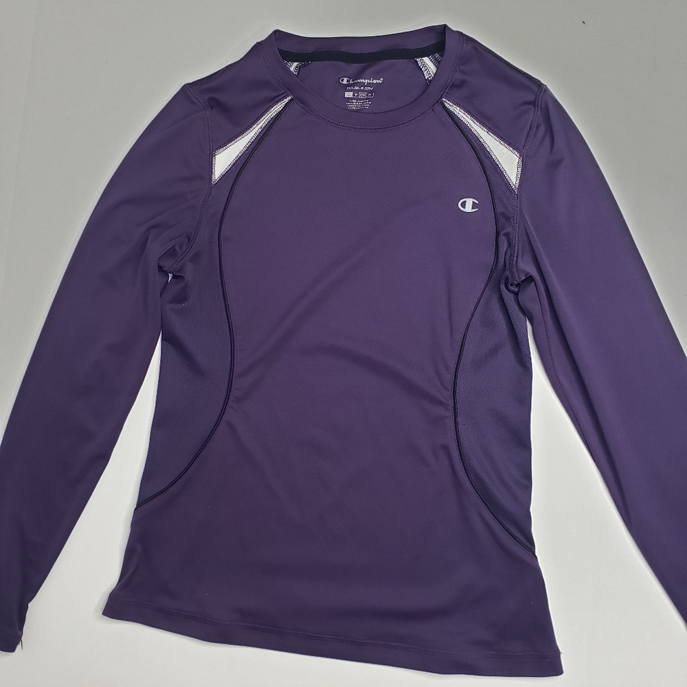 Champion purple long sleeve active shirt Small